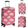 Brain Pink Pattern Print Luggage Cover Protector-grizzshop