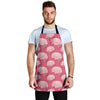 Brain Pink Pattern Print Men's Apron-grizzshop