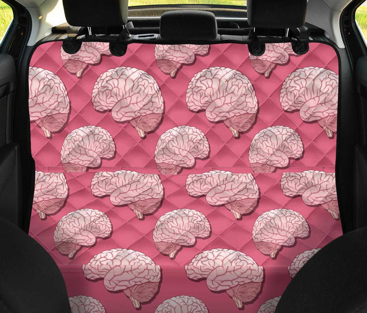 Brain Pink Pattern Print Pet Car Seat Cover-grizzshop