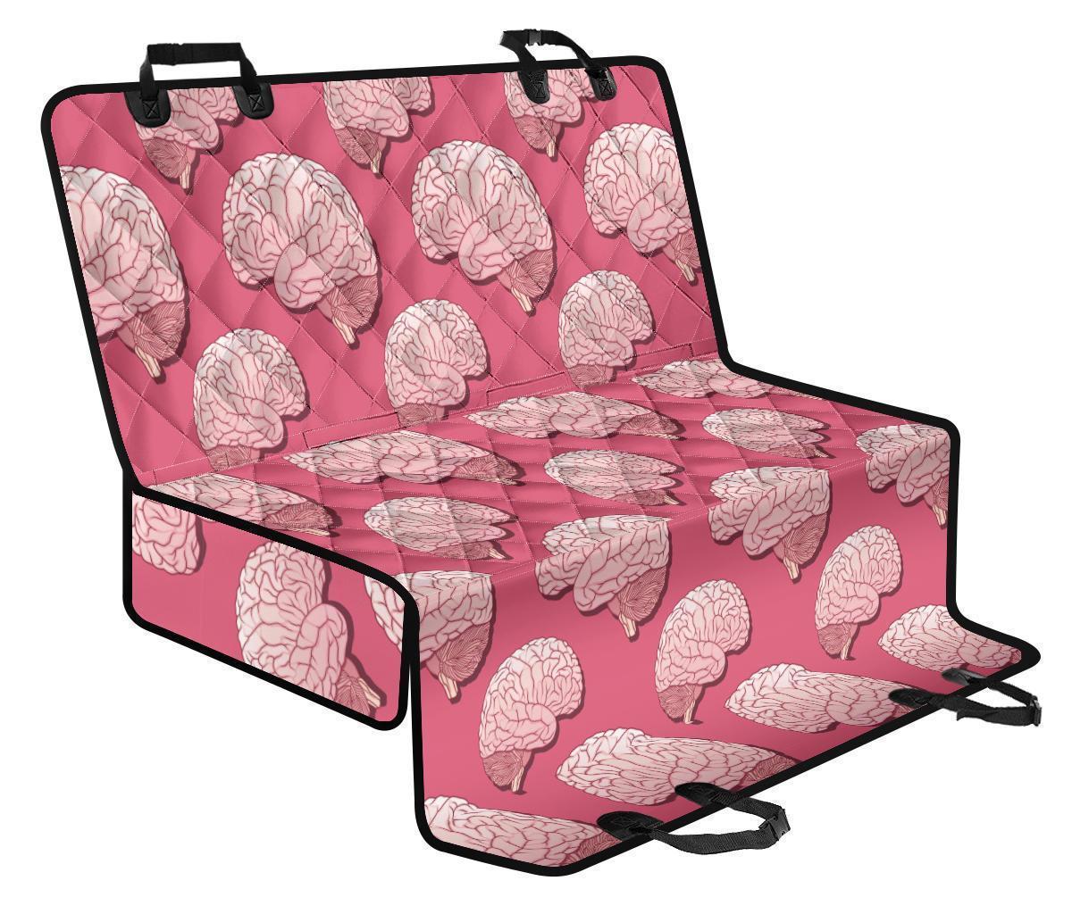 Brain Pink Pattern Print Pet Car Seat Cover-grizzshop