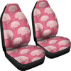 Brain Pink Pattern Print Universal Fit Car Seat Covers-grizzshop