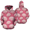 Brain Pink Pattern Print Women Men Pullover Hoodie-grizzshop