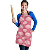 Brain Pink Pattern Print Women's Apron-grizzshop