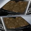 Brain Thinking Pattern Print Car Sun Shade-grizzshop