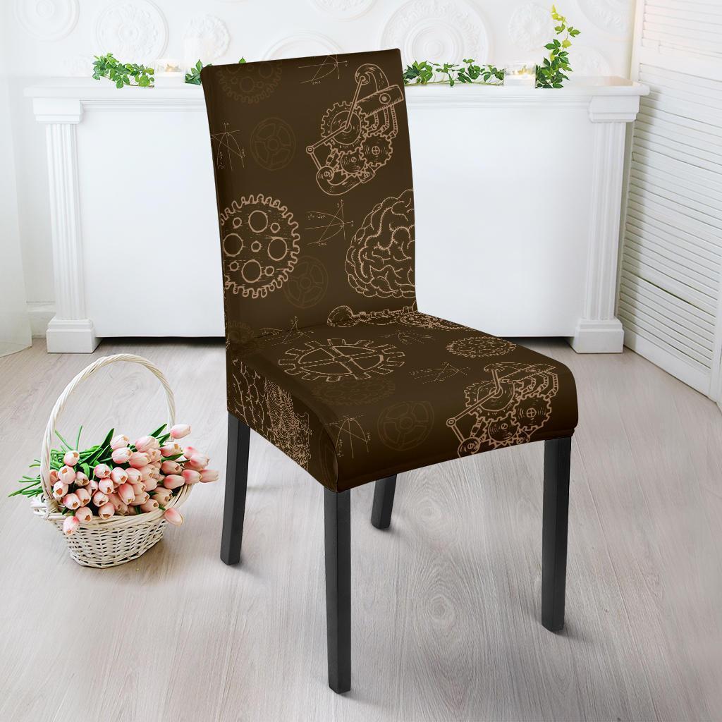 Brain Thinking Pattern Print Chair Cover-grizzshop