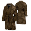 Brain Thinking Pattern Print Men Long Robe-grizzshop