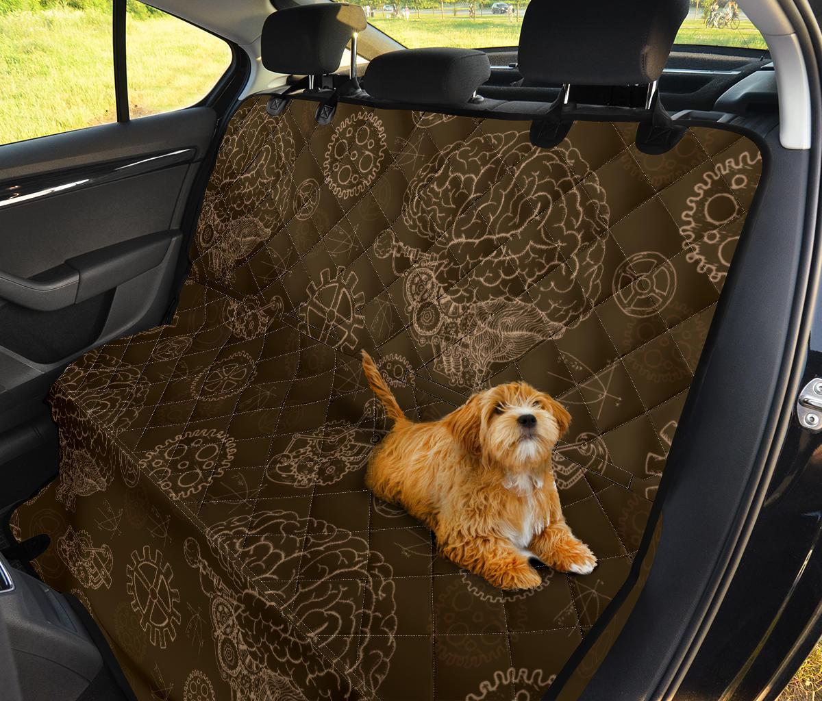 Brain Thinking Pattern Print Pet Car Seat Cover-grizzshop