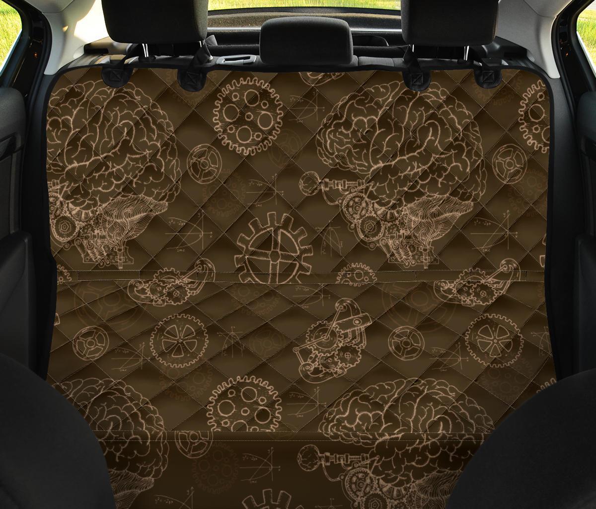 Brain Thinking Pattern Print Pet Car Seat Cover-grizzshop