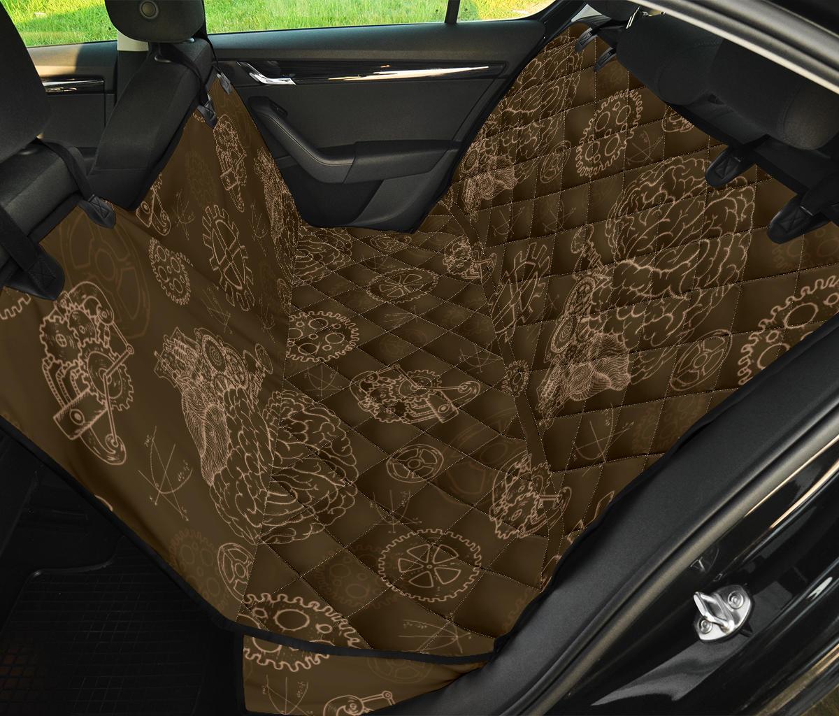 Brain Thinking Pattern Print Pet Car Seat Cover-grizzshop