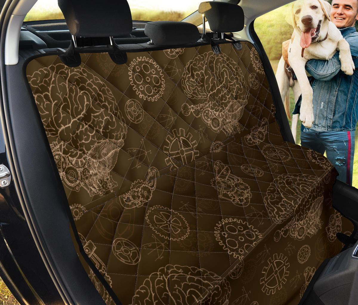 Brain Thinking Pattern Print Pet Car Seat Cover-grizzshop