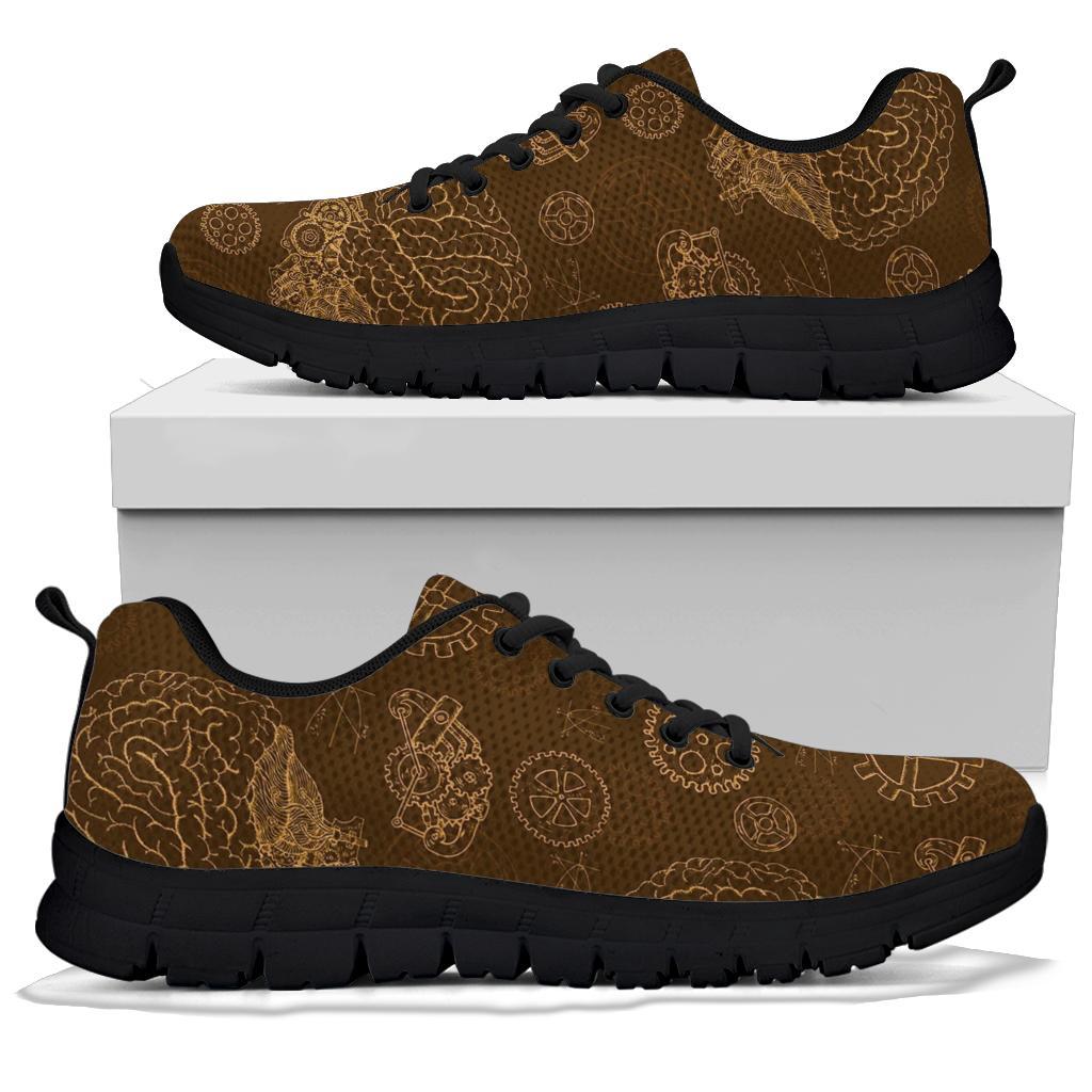 Brain Thinking Pattern Print Sneaker Shoes For Men Women-grizzshop