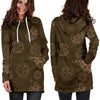 Brain Thinking Pattern Print Women Hoodie Dress-grizzshop