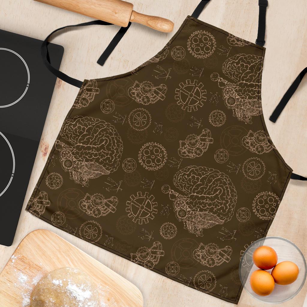 Brain Thinking Pattern Print Women's Apron-grizzshop