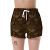 Brain Thinking Pattern Print Women's Shorts-grizzshop