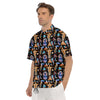 Brazil Symbols Country Print Pattern Men's Short Sleeve Shirts-grizzshop