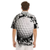 Breaking Wall Golf Ball Print Men's Short Sleeve Shirts-grizzshop