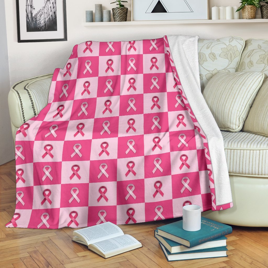 Breast cancer awareness pink ribbon pattern Stock Photo by