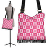 Breast Cancer Awareness Pink Ribbon Pattern Print Crossbody Bags-grizzshop