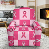 Breast Cancer Awareness Pink Ribbon Pattern Print Recliner Cover-grizzshop