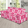 Breast Cancer Awareness Pink Ribbon Pattern Print Sofa Covers-grizzshop