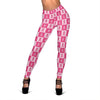 Breast Cancer Awareness Pink Ribbon Pattern Print Women Leggings-grizzshop