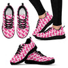 Breast Cancer Awareness Pink Ribbon Print Pattern Black Sneaker Shoes For Men Women-grizzshop