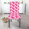 Breast Cancer Awareness Pink Ribbon Print Pattern Chair Cover-grizzshop