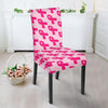 Breast Cancer Awareness Pink Ribbon Print Pattern Chair Cover-grizzshop