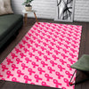 Breast Cancer Awareness Pink Ribbon Print Pattern Floor Mat-grizzshop