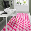 Breast Cancer Awareness Pink Ribbon Print Pattern Floor Mat-grizzshop