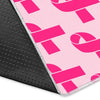 Breast Cancer Awareness Pink Ribbon Print Pattern Floor Mat-grizzshop