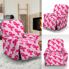 Breast Cancer Awareness Pink Ribbon Print Pattern Recliner Cover-grizzshop