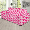 Breast Cancer Awareness Pink Ribbon Print Pattern Sofa Covers-grizzshop