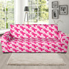 Breast Cancer Awareness Pink Ribbon Print Pattern Sofa Covers-grizzshop