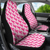 Breast Cancer Awareness Pink Ribbon Print Pattern Universal Fit Car Seat Cover-grizzshop