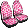 Breast Cancer Awareness Pink Ribbon Print Pattern Universal Fit Car Seat Cover-grizzshop