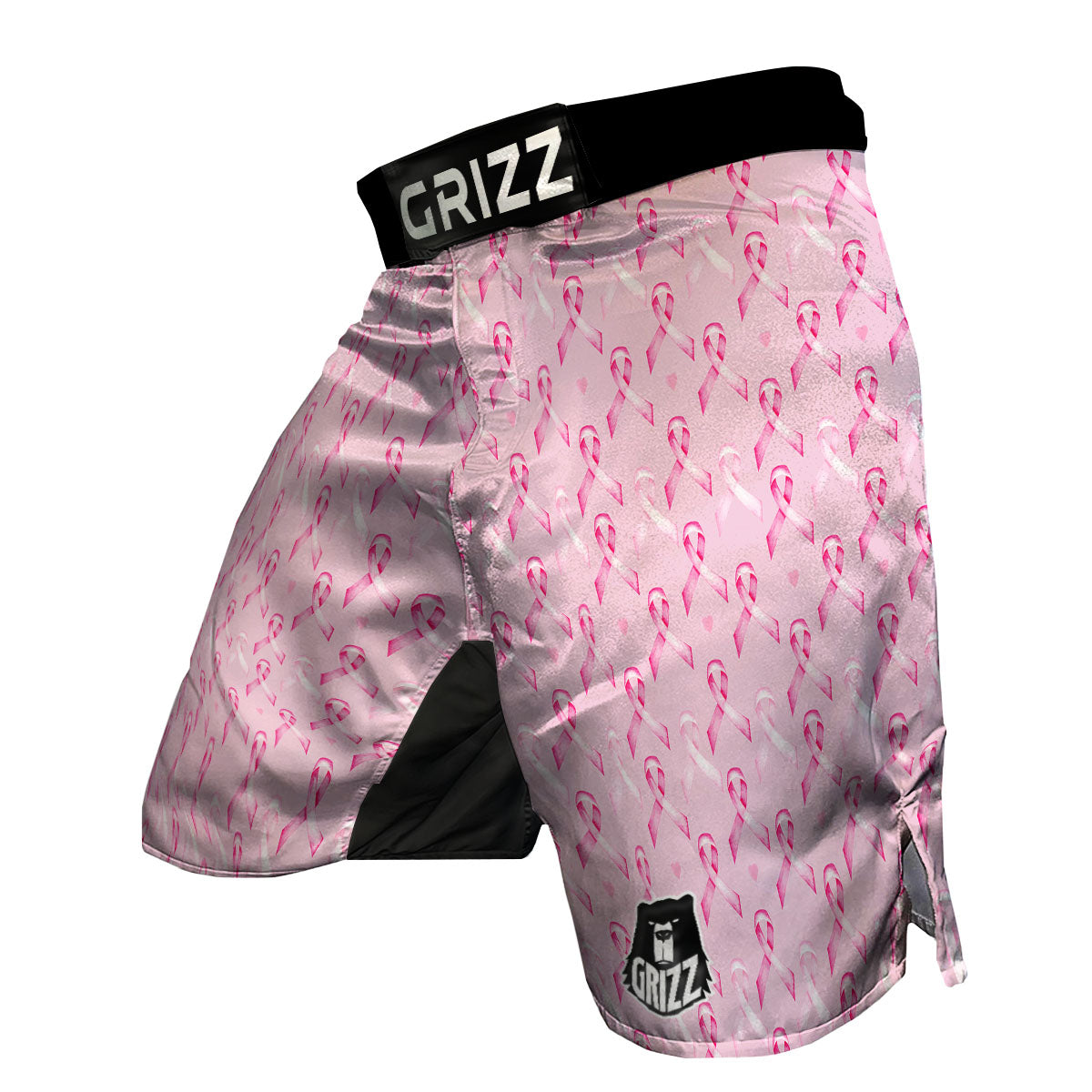 Breast Cancer Awareness Print Pattern MMA Shorts-grizzshop