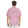 Breast Cancer Awareness Print Pattern Men's Short Sleeve Shirts-grizzshop