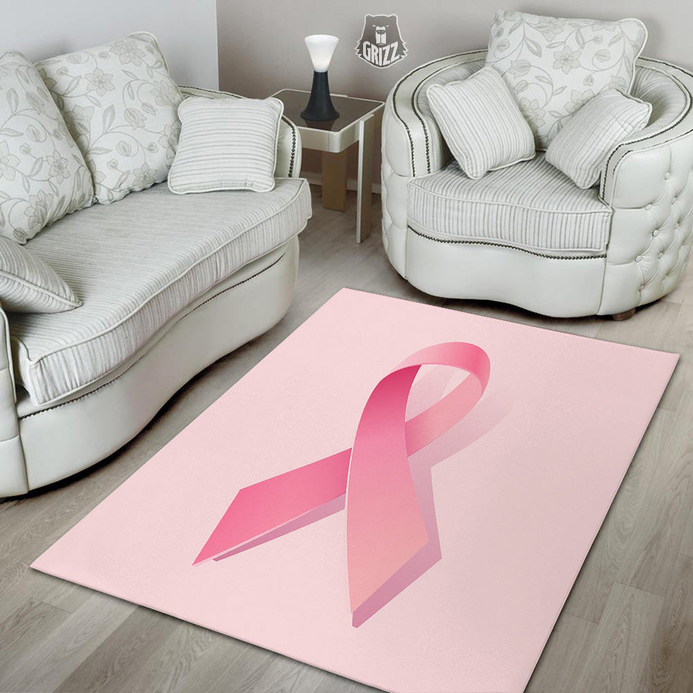 Breast Cancer Awareness Ribbon Print Floor Mat-grizzshop