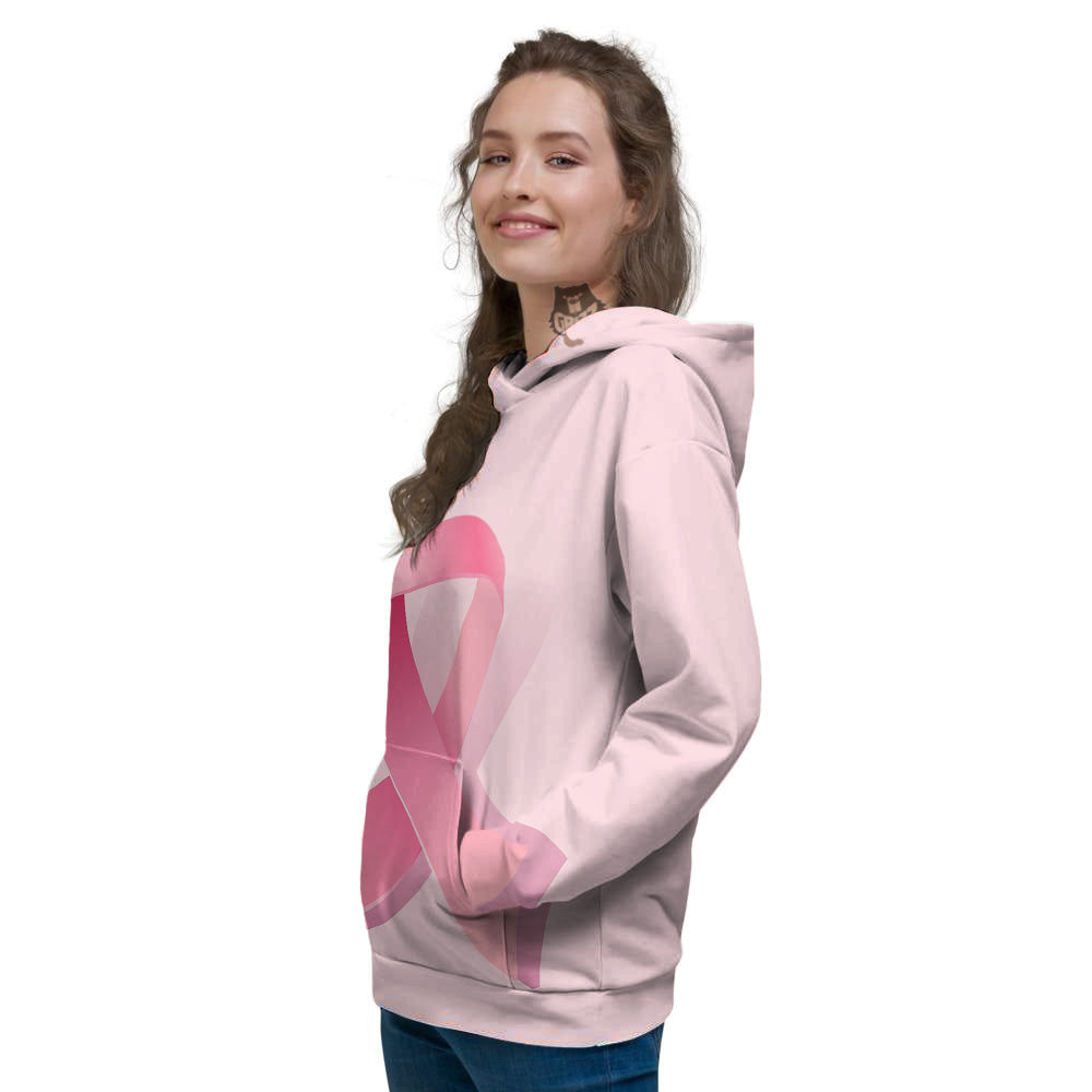 Breast Cancer Awareness Ribbon Print Women's Hoodie-grizzshop