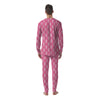 Breast Cancer Pink And White Print Pattern Men's Pajamas-grizzshop