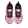 Breast Cancer Pink Bra Print Pattern Black Sneaker-grizzshop