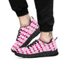 Breast Cancer Pink Bra Print Pattern Black Sneaker-grizzshop