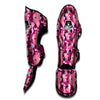 Breast Cancer Pink Print Pattern Muay Thai Shin Guards-grizzshop