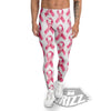 Breast Cancer Pink Ribbon Print Pattern Men's Leggings-grizzshop