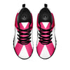 Breast Cancer White And Pink Print Black Sneaker-grizzshop