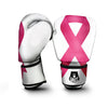 Breast Cancer White And Pink Print Boxing Gloves-grizzshop