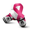 Breast Cancer White And Pink Print Boxing Gloves-grizzshop