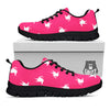 Breast Cancer White Dove Print Pattern Black Sneaker-grizzshop