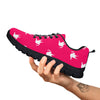 Breast Cancer White Dove Print Pattern Black Sneaker-grizzshop